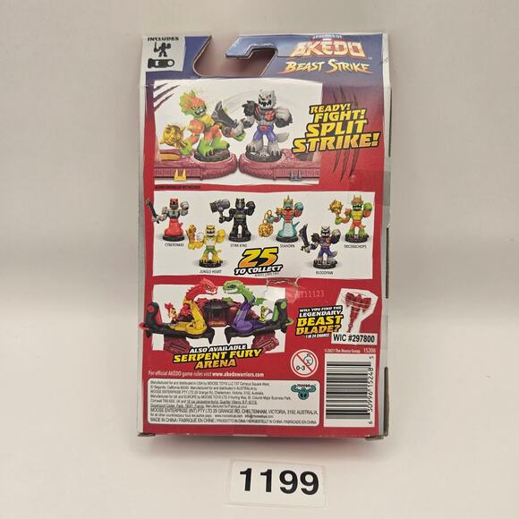 LEGENDS OF AKEDO BEAST STRIKE BLOODPAW MINI BATTLING ACTION FIGURE NIP 2021 - Picture 3 of 4